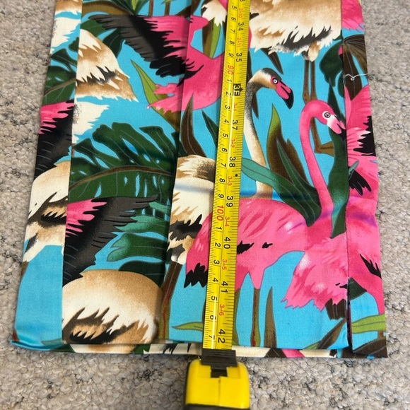 Loudmouth NWT 34x32 Flamingo Paradise Pants - Pink and Green - Picture 5 of 13